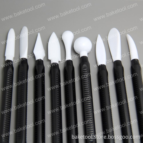 New Plastic 9pcs cake decorating modelling tool set